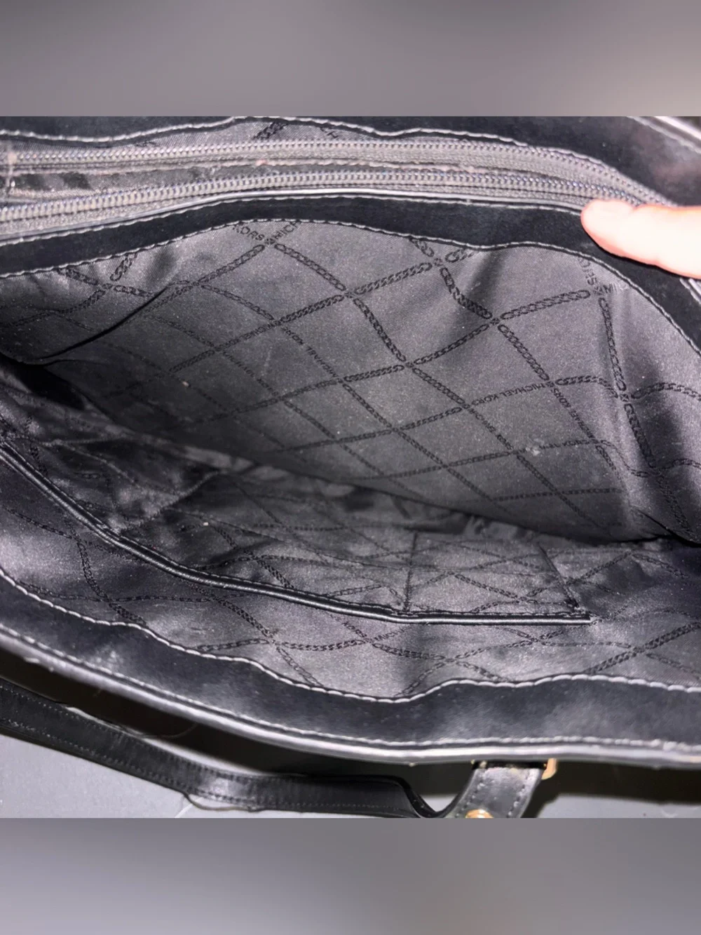 Michael Kors Brown and Black Signature Tote with Cream Accents - Picture 12 of 12